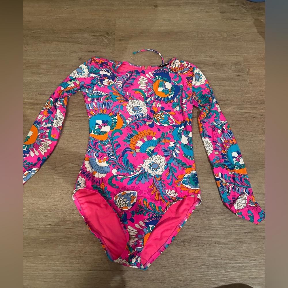 Kate Spade Pink and Blue Floral swimsuit